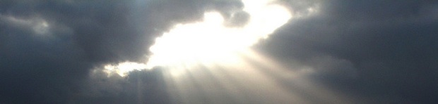 The sun beams!