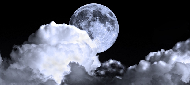 The moon's beauty comes from the sun